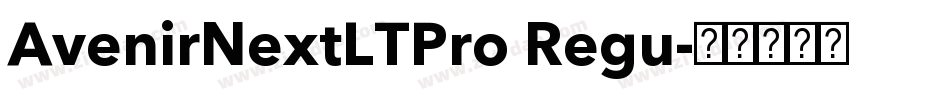 AvenirNextLTPro Regu字体转换